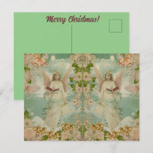 Engel Weihnachtsglocken Postkarte