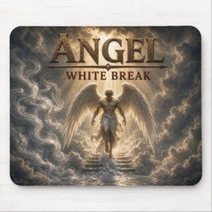 Engel Weiße Pause Dunkler Realismus Mousepad