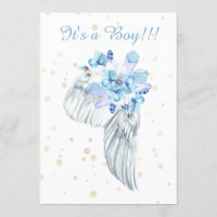 *~* Engel Wing Crystals Feather Shower Einladung