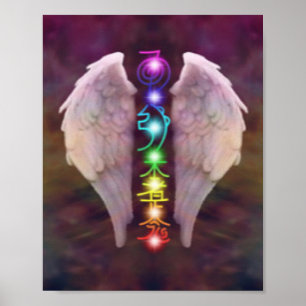 Engel Wings Chakra Poster