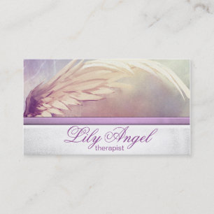 Engel Wings lila Lavendelgeschäftskarte Visitenkarte