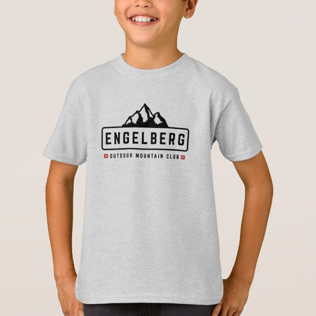 Engelberg Schweiz Außenbereich T - Shirt (Vorderseite)