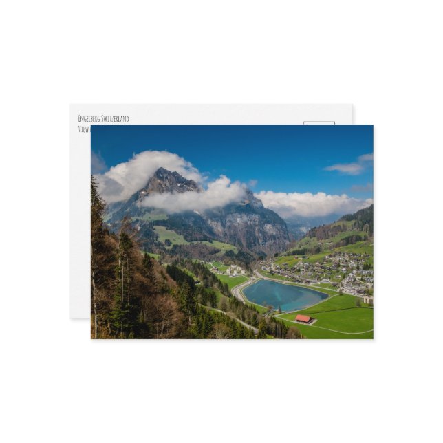 Engelberg Schweiz Postkarte (Vorderseite/Rückseite Beispiel)