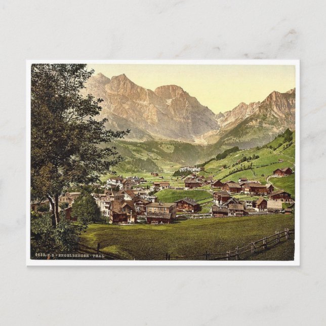 Engelberger Tal und Juchlipass, Berner Oberland, Postkarte (Vorderseite)