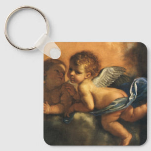 Engeldetail, Schutzpatrone von Modena von Guercino Schlüsselanhänger