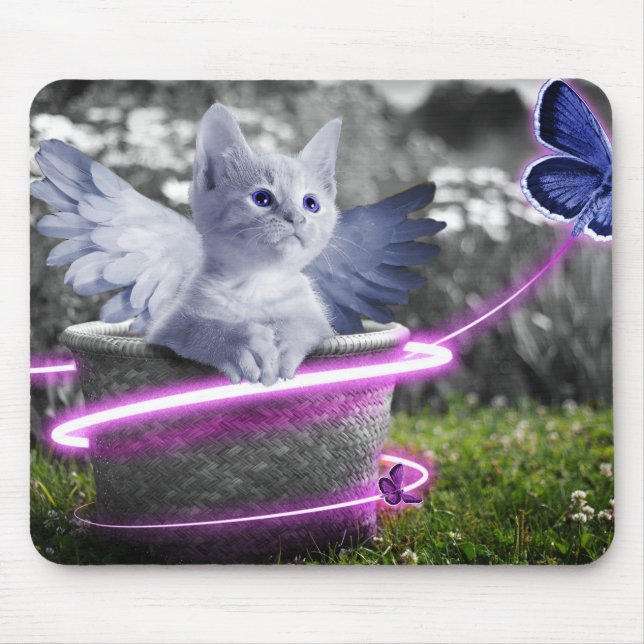 Engelkatze Mousepad (Vorne)