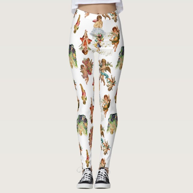 Engelkirsche antikes himmlisches viktorianisch leggings (Vorderseite)
