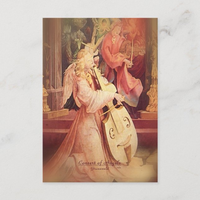 Engelkonzert mit Schrift Begleitkarte (Vorderseite)