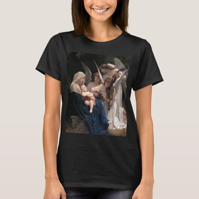 Engellied (1881) von Bouguereau T-Shirt (Vorderseite)