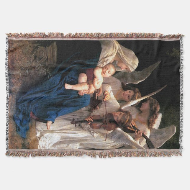 Engellied Jungfrau Mary & Child Jesus Blanket Decke (Vorderseite)