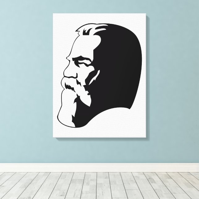 Engels, Communism, Socialism, Soviet Union Leinwanddruck (Insitu (Holzboden))