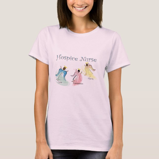 Engels-Entwurf der Pflegeheim-Krankenschwester-3 T-Shirt (Vorderseite)