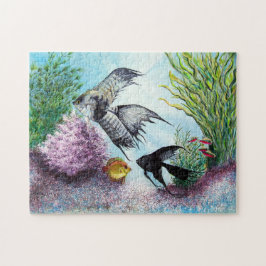 Engels-Fisch-Puzzlespiel