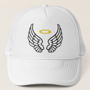 Engels-Flügel und Halo Truckerkappe