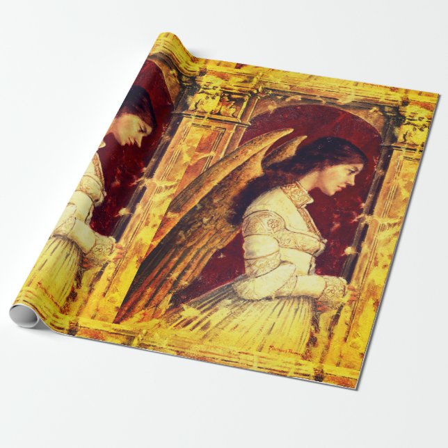 Engels-Fresko-Malerei-Packpapier Geschenkpapier (Ungerollt)