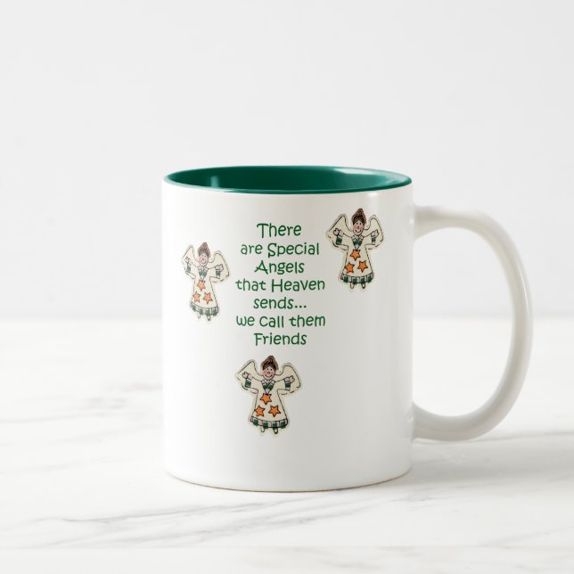 Engels-Freunde Zweifarbige Tasse (Rechts)