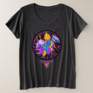 ENGELS HERZ “Mit Liebe heilen” Große Größe T-Shirt