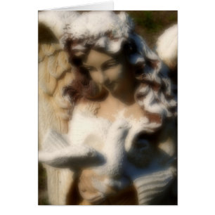 Engels-Liebe, Engels-Statue mit Taube