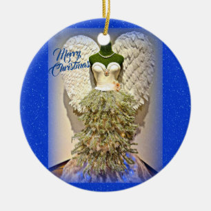 Engels-Mannequin-Kleiderform-Weihnachtsbaum Keramik Ornament