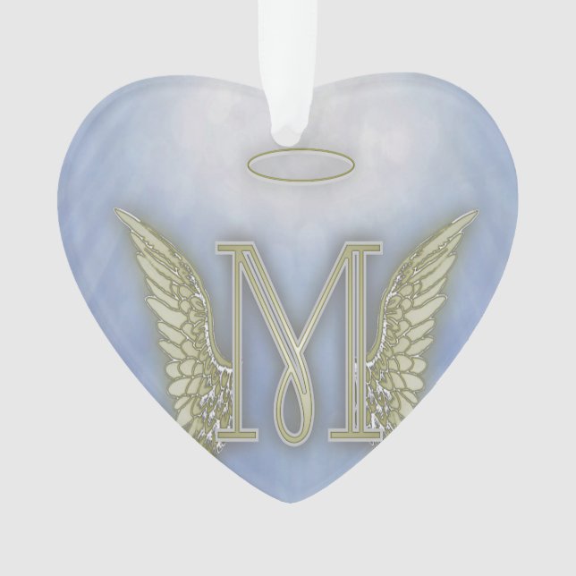 Engels-Monogramm des Buchstabe-M Ornament (Vorderseite)