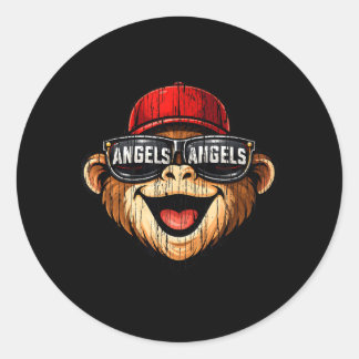 Engels Retro-Geschenk für Männer Frauen Jungen Mäd Runder Aufkleber