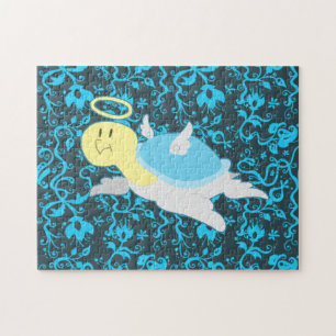 Engels-Schildkröte-Blumenmuster