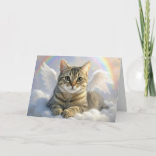 Engels-Tabby-Katze für Tierverlust Karte