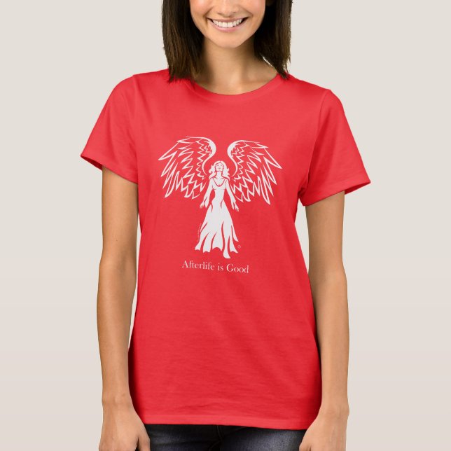 Engels-zukünftiges Leben ist guter Entwurf T-Shirt (Vorderseite)