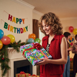 Engelsbaum Geschenkpapier
