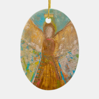 ENGELSCHMUCK GOLD- ARTalli Keramik Ornament