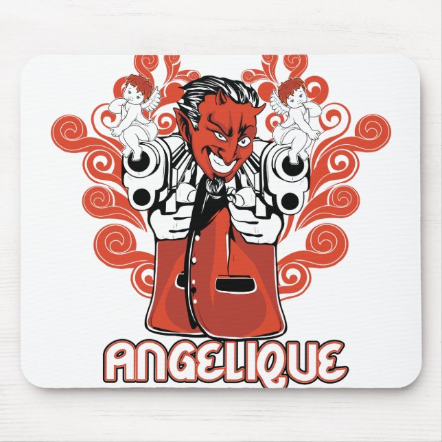 Engelschwarz Mousepad (Vorne)