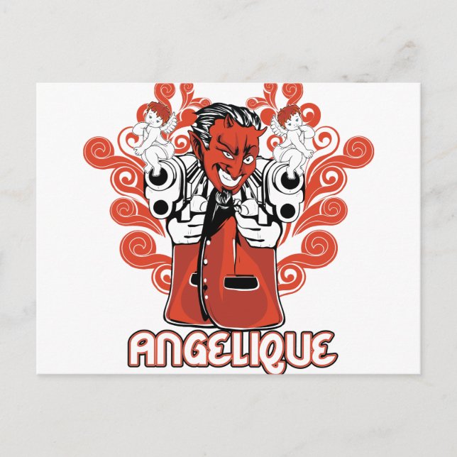 Engelschwarz Postkarte (Vorderseite)