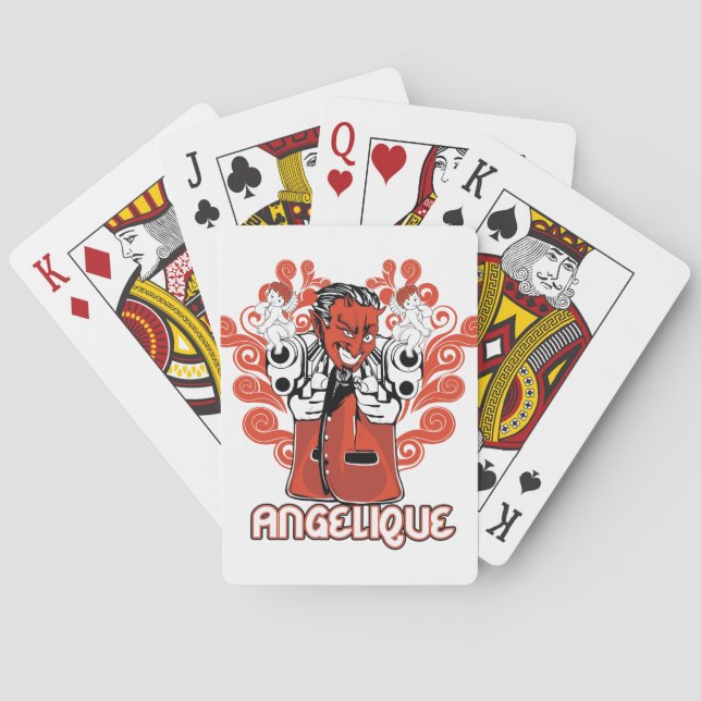 Engelschwarz Spielkarten (Rückseite)