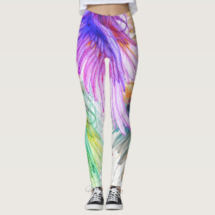 Engelsflügel in Pastellfarben auf individuell ange Leggings