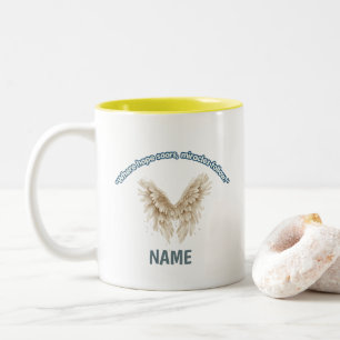 Engelsflügel Inspirationsdesign Zweifarbige Tasse