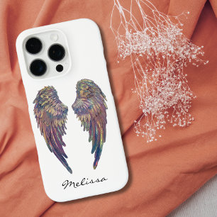 Engelsflügel, süße fantastische metallische Custom iPhone 16 Pro Hülle
