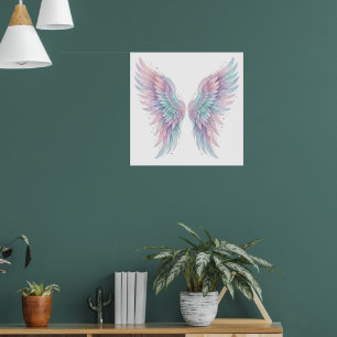 Engelsflügel Wasserfarben Kunst Druck Spirituell Poster