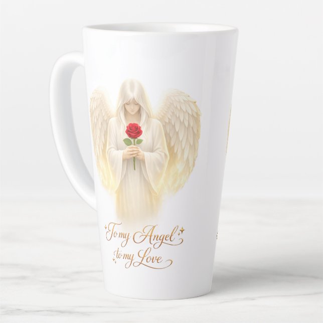 Engelsglaube SilberHerz Milchtasse (Linke Ecke)
