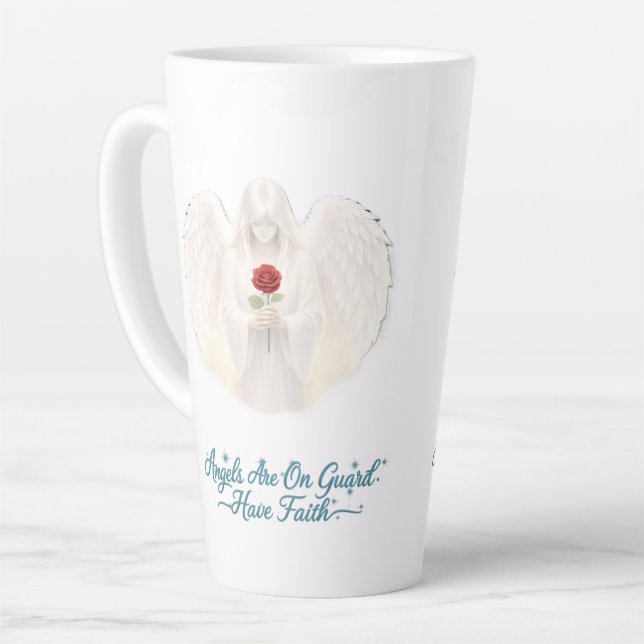 Engelsglaube SilverHeart Latte Tasse (Linke Ecke)