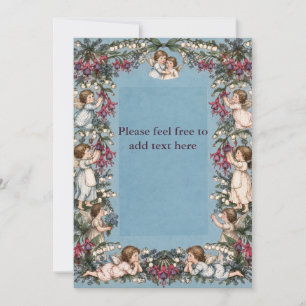 Engelsgleiche Cherubs Fuchsien Maiglöckchen Karte