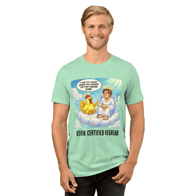 Engelshähnchen im Himmelwitz Tri-Blend Shirt (Von Creator hochgeladen)