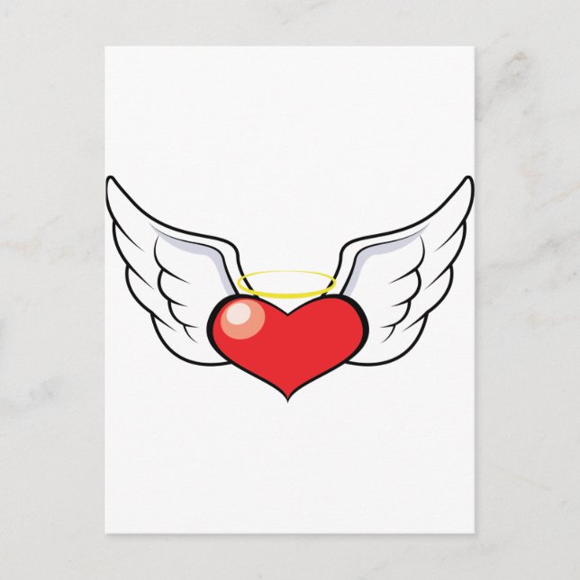 Engelsherz Postkarte (Vorderseite)
