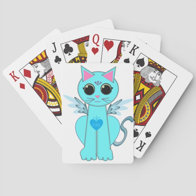 Engelskatze Spielkarten (Rückseite)