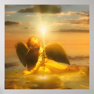 Engelskind ERLEUCHTE DIE WELT Poster