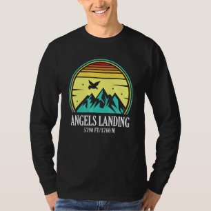 Engelslandung Utah 2022 Retro Vintage Dunkler Druc T-Shirt