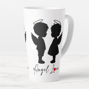 Engelsliebe – Süßes Engel-Paar-Design Milchtasse