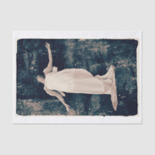 Engelsmädchen Vintage Altmodischer Grunge Textur Seidenpapier