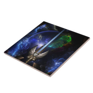 Engelsschwert von Arkledious Weltraumfliese Fliese
