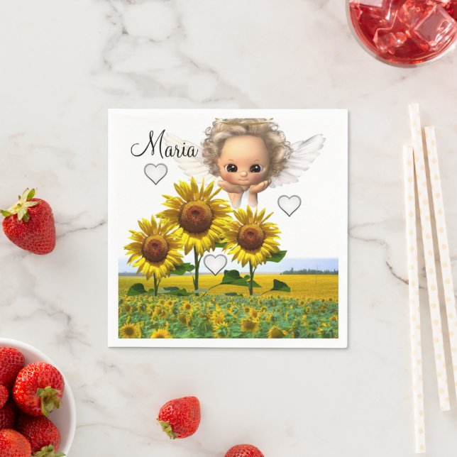 Engelsse Sunflower Paper Napkins Serviette (Beispiel)