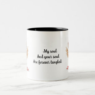 Engelsseeelen-Zitat Liebenswertes Morgengeschenk Zweifarbige Tasse